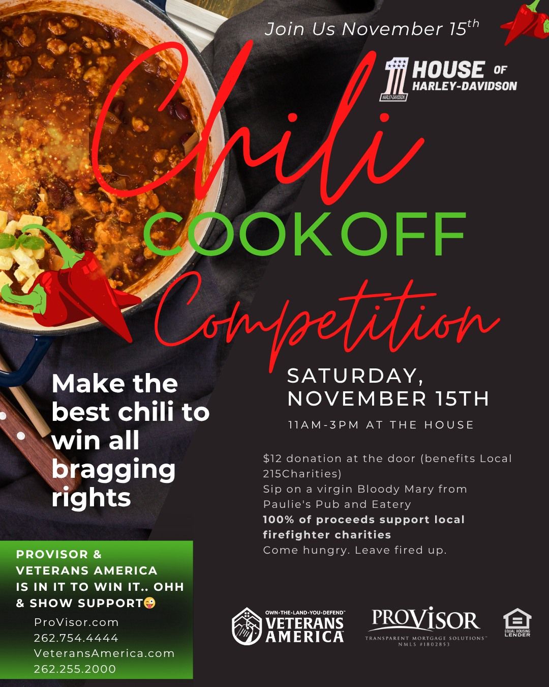 veterans america Chili Cook-Off Supports Local Firefighter Heroes!